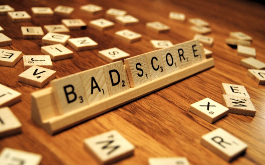 Bad credit score
